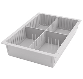 Solid sides and solid base tray